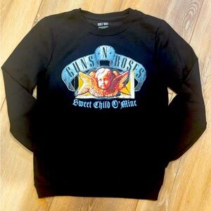 🧡Guns N’ Roses Brand New Without Tag Youth Black Crewneck Sweatshirt size 10🧡